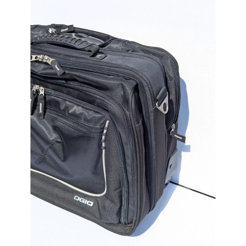 OGIO Tech Executive Wheeled Briefcase Laptop Travel Bag-Black Carry-On 18x14x7